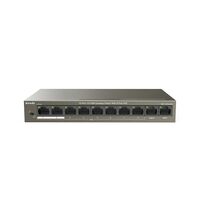 Неуправляемый POE-коммутатор 10 портов: Tenda TEF1110P-8-63W (10x10/ 100 ;8xPOE ; PoE‑бюджет 63 Вт) корпус - металл Неуправляемый POE-коммутатор 10 портов: Tenda TEF1110P-8-63W (10x10/ 100 ;8xPOE ; PoE‑бюджет 63 Вт) корпус - металл
