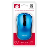 Мышь Smartbuy ONE 378 оптическая, беспроводная, USB, офисная, синий (SBM-378AG-B)