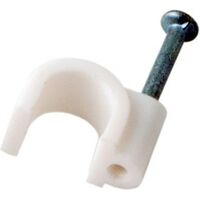 Крепеж кабеля круглый 6 мм Rexant (50штук) (07-4006) Упаковка 10 упаковок