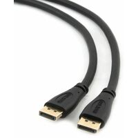 Кабель DP 1.8м Gembird/ Cablexpert v1.2 черный, экран, пакет (CC-DP2-6) Кабель DP 1.8м Gembird/ Cablexpert v1.2 черный, экран, пакет (CC-DP2-6)