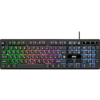 Клавиатура Defender Arx GK-196L, проводная, игровая, USB, с подсветкой, черный, кабель 1,8 м (45196)