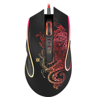 Мышь Defender Venom GM-640L оптическая, проводная, USB, игровая, с подсветкой, черный (52640)