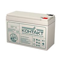 АКБ 12 V 12,0 Ah Контакт (КТ 12-12) для использования в слаботочных системах.