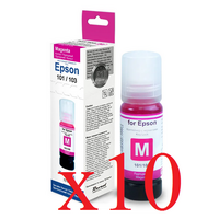 Чернила EPSON L, (Упаковка 10 шт.) Key Lock, L1110/ L3100/ L3101/ L3110/ L3150/ L3151/ L3156/ L3160/ L4150/ L5190/ L6160/ L7160/ 7180 Magenta, Dye, 70 мл. Revcol