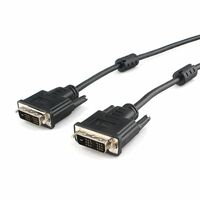 Кабель DVI-D 1.8м Gembird/ Cablexpert черный, омеднённая сталь, экран, феррит. кольца, пакет (CC-DVIL-BK-6) Кабель DVI-D 1.8м Gembird/ Cablexpert черный, омеднённая сталь, экран, феррит. кольца, пакет (CC-DVIL-BK-6)