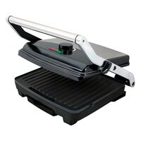 Электрогриль BQ GR1001 черный (2200 Вт; антипригарное; управление: механическое)