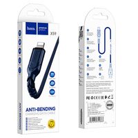 Кабель HOCO USB Type-C X59 Victory (1м. USB 2.0. Синий)