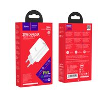Сетевое зарядное устройство HOCO C80A Rapido (USB, Type-C.Белый)