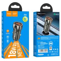 Автомобильное зарядное устройство HOCO Z46 Blue shield (1xUSB, Серый)