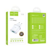 Сетевое зарядное устройство HOCO C12Q (1xUSB, 3А+Белый)
