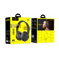 Беспроводные наушники HOCO W28 Journey, Bluetooth, микрофон, накладные, черный (6931474723048)