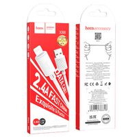 Кабель USB HOCO X88i Gratified (Lightning, 1м, пластик, Белый)
