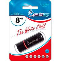 Флеш-накопитель Smartbuy 8Gb USB2.0 Crown Черный (SB8GBCRW-K) Флеш-накопитель Smartbuy 8Gb USB2.0 Crown Черный (SB8GBCRW-K)