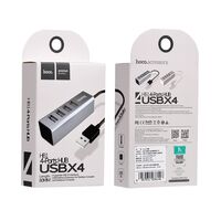 HOCO HB1 Line USB 2.0, 4 порта (6957531038139)