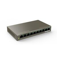 Неуправляемый POE-коммутатор 10 портов Tenda TEF1110P-8-102W ( 8x100Мбит/ с 2x1Гбит/ с, 8xPOE, PoE‑бюджет 99 Вт) корпус - металл Неуправляемый POE-коммутатор 10 портов Tenda TEF1110P-8-102W ( 8x100Мбит/ с 2x1Гбит/ с, 8xPOE, PoE‑бюджет 99 Вт) корпус - металл