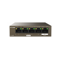 Неуправляемый POE-коммутатор 05 портов IPCOM G1105PD ( 5x1Гбит/ с, 4xPOE, PoE‑бюджет 57 Вт) корпус - металл Неуправляемый POE-коммутатор 05 портов IPCOM G1105PD ( 5x1Гбит/ с, 4xPOE, PoE‑бюджет 57 Вт) корпус - металл