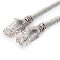 Патч-корд UTP-RJ-45, медь, 15 м, Cat5E, Patch, серый (CH-PC-CU-U5e-G-15m) упаковка 5 шт.