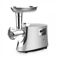 Мясорубка BQ MG2003 серебреный (2100 Вт; скоростей - 1; насадки: для колбас/ кеббе; 2 кг/ мин)