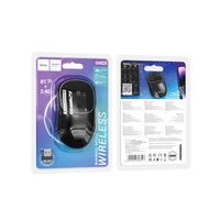 Мышь HOCO GM25 Royal оптическая, беспроводная, USB, офисная, черный (6942007608527)