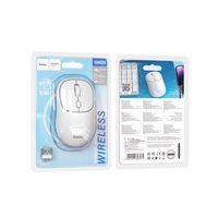 Мышь HOCO GM25 Royal оптическая, беспроводная, USB, офисная, белый (6942007608534)