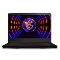Ноутбук MSI 15,6"/ Intel i5-12450H (2.0GHz до 4.4GHz)/ 16Гб/ SSD 512Гб/ GeForce RTX 4050 6Gb (1920x1080) IPS/ DOS/ Черный GF63 Thin 12VE-238XRU (9S7-16R821-