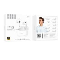 TWS наушники HOCO EW60 Norman, внутриканальные, микрофон, белый (6942007613262)