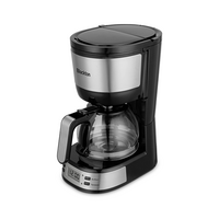 Кофеварка капельная Blackton CM1115 черный/ серебристый (600 Вт, молотый, 600 мл)