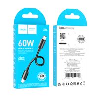 Кабель Type-C HOCO X96 Hyper 60W (Type-C, 0.25м, пластик, черный)