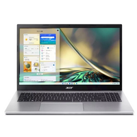 Ноутбук Acer 15,6"/ Intel i5-1235U (1.3GHz до 4.4GHz)/ 8Гб/ SSD 512Гб/ Intel Iris Xe Graphics (1920x1080) IPS/ Без ОС/ Серебристый Aspire 3 A315-59 (NX.K6SE