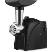 Мясорубка BQ MG2001 черный (1400 Вт; скоростей - 1; насадки: толкатель, 1.6 кг/ мин)
