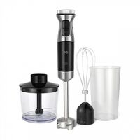 Блендер погружной BQ HB533PS черный/ серебристый (1200 Вт, скоростей - 2)