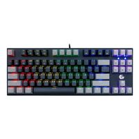 Клавиатура Gembird KB-G600-1, проводная, игровая, USB, с подсветкой, белый/ черный, кабель 1,8 м (KB-G600-1)