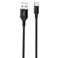 Кабель USB -XO- NB143 (Type-C, 2м, плетеный, черный)