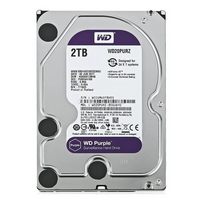 Жесткий диск HDD 3.5" SATA: 2000 Гб WD Purple [5400 rpm, 64 Мб, Sata 3 (6 Gbit/ s)] WD20PURX-FR