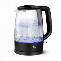 Чайник электрический BQ KT1839G черный (2200 Вт, объем - 1.7 л, корпус: стекло/ пластик)