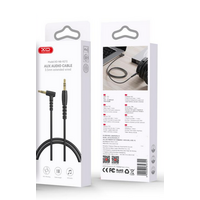 Кабель -XO- 1м, 3.5 Jack(П) - 3.5 Jack(П), Пластик, Черный, коробка, (6920680856701)