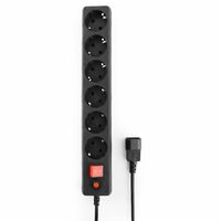 Сетевой фильтр для ИБП 0.5 м Гарнизон EHB-0, 10 А, 2200 Вт, 6 розеток, черный (EHB-0)