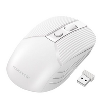 Мышь Borofone BG5 2.4G business winner оптическая, беспроводная, USB, офисная, Белый