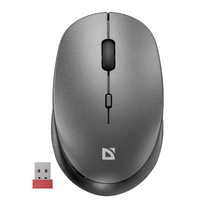 Мышь Defender Auris MB-027 оптическая, беспроводная, USB, офисная, серый (52029)