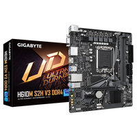 Материнская плата Gigabyte LGA1700: H610M S2H V3 DDR4 [H610, 2*DDR4, 1*PCIEx16, 1*PCIEx1, 4*Sata3, 1*M.2, 2 порта*USB3, D-Sub, HDMI, DP, microATX]