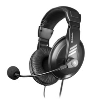 Проводная гарнитура Defender HN-750, накладные, 2 x  jack 3.5 mm. черный (63750)