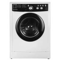 Стиральная машина фронт. Indesit EWUD 4105 BK CIS белый, 4 кг, дисплей -да, глубина - 32,3 см, 1000 об/ мин