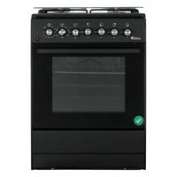 Плита комбинированная IDEAL L 200 (конвекция) ГК черный (ГК конфорок, конфорок - 4, духовка электро, конвекция,сталь)