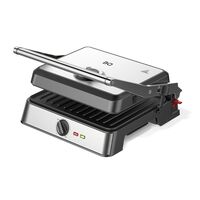 Тарталетница BQ GR3007 черный/ серебристый (2200 Вт; антипригарное; управление: механическое)