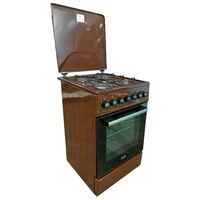 Плита комбинированная MIU Harisma 516S коричневая (ГК конфорок, э/ поджиг конфорок, конфорок - 4, духовка электро, конвекция,