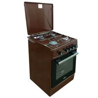 Плита комбинированная MIU UNO 51S коричневая (ГК конфорок, э/ поджиг конф., духовка электро, решетки - лама)