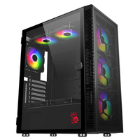 Корпус Bloody Midi-Tower BD-CC116 (без БП, Боковое стекло, ГхВхШ: 350x480x205, ) BD-CC116-BK