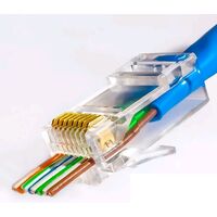 Коннектор RJ-45 Cat5e, неэкранированный, со сквозным отверстием, Netko (56213) упаковка 100 шт
