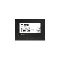 Твердотельный накопитель SSD 2,5" SATA III: 256 ГБ CBR SSD-256GB-2.5-BS24b (550 МБ/ с / 500 МБ/ с)