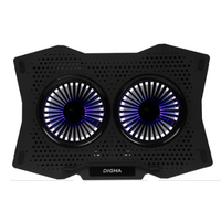 Подставка для ноутбука Digma D-NCP180-2X110 До 18", Вентилятор 110мм, Черный (D-NCP180-2X110)